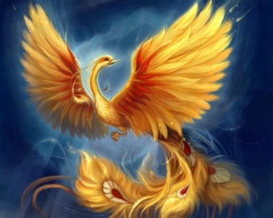 Jeu Puzzle Casse-tête en ligne Animaux légendaires mythiques fantastiques Phénix Oiseau de feu