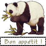Blinkies - Image gif animée Animaux : Panda Bon appétit !