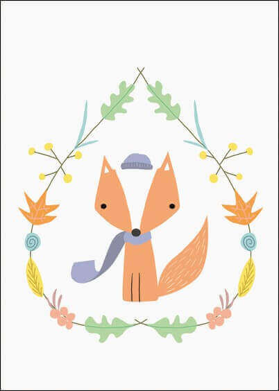 Cartes postales Animaux : Petit renard