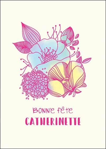 Cartes postales Ste Catherine : Jolies fleurs
