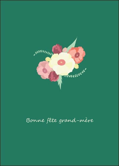Cartes postales Fête des grand-mères : Quelques fleurs