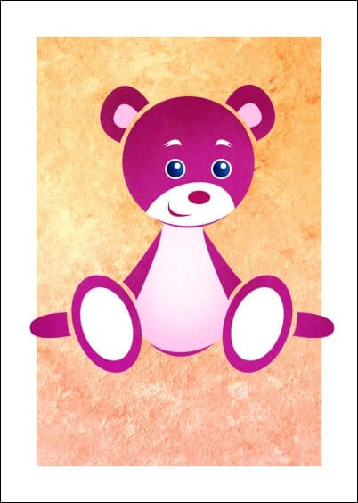 Cartes postales Naissance : Petit nounours