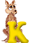 Téléchargez des Images gif animées - Alphabet des animaux : Lettre K