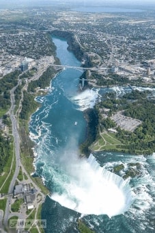 Jeu Puzzle Casse-tête en ligne Paysages Chutes Niagara Vue ciel