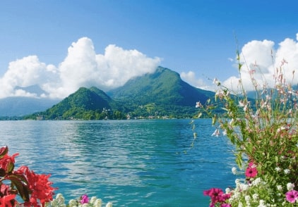 Jeu Puzzle Casse-tête en ligne Paysages Lac Annecy France