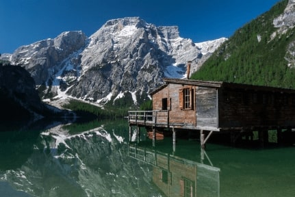 Jeu Puzzle Casse-tête en ligne Paysages Lac Dolomites Italie