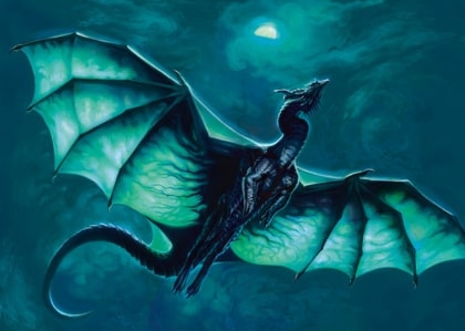 Jeu Puzzle Casse-tête en ligne Animaux légendaires mythiques fantastiques Dragon noir