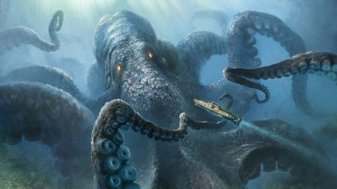 Jeu Puzzle Casse-tête en ligne Animaux légendaires mythiques fantastiques Kraken
