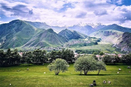 Jeu Puzzle Casse-tête en ligne Paysages Montagnes Kazbek Georgie