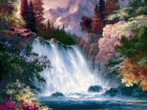 Jeu Puzzle Casse-tête en ligne Paysages Tableau Chute d'eau