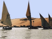 Jeu Puzzle Casse-tête en ligne Paysages Felouques Nil Egypte