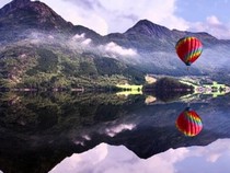 Jeu Puzzle Casse-tête en ligne Paysages Lac Montgolfière