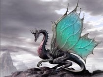 Jeu Puzzle Casse-tête en ligne Animaux légendaires mythiques fantastiques Dragon noir féérique