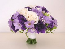 Jeu Puzzle Casse-tête en ligne Fleurs Nature Bouquet blanc violet