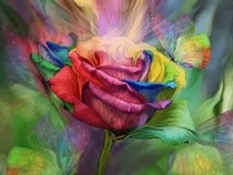Jeu Puzzle Casse-tête en ligne Fleurs Nature Tableau Rose Papillon