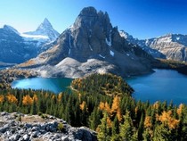 Jeu Puzzle Casse-tête en ligne Paysages Montagnes Assiniboine Canada