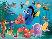 Jeu Puzzle Casse-tête en ligne Animaux Mer Poissons Dessin animé Dory Nemo